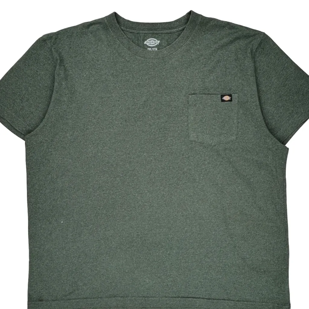 Dickies T-Shirt - 2XL Green Polyester Blend - Image 5