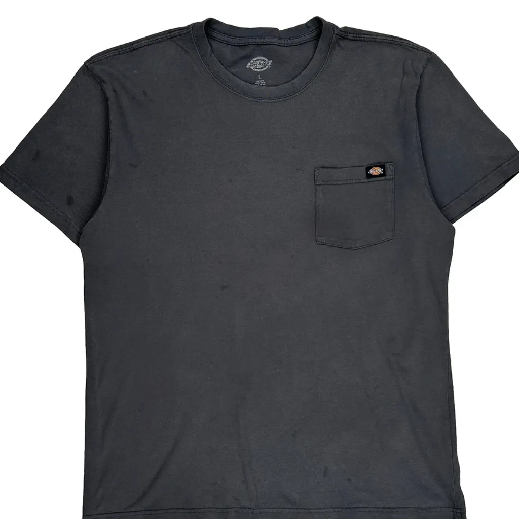 Dickies T-Shirt - Large Grey Cotton - Image 5