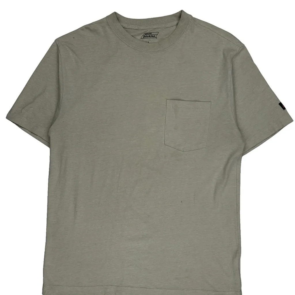 Dickies T-Shirt - Large Grey Cotton Blend - Image 4