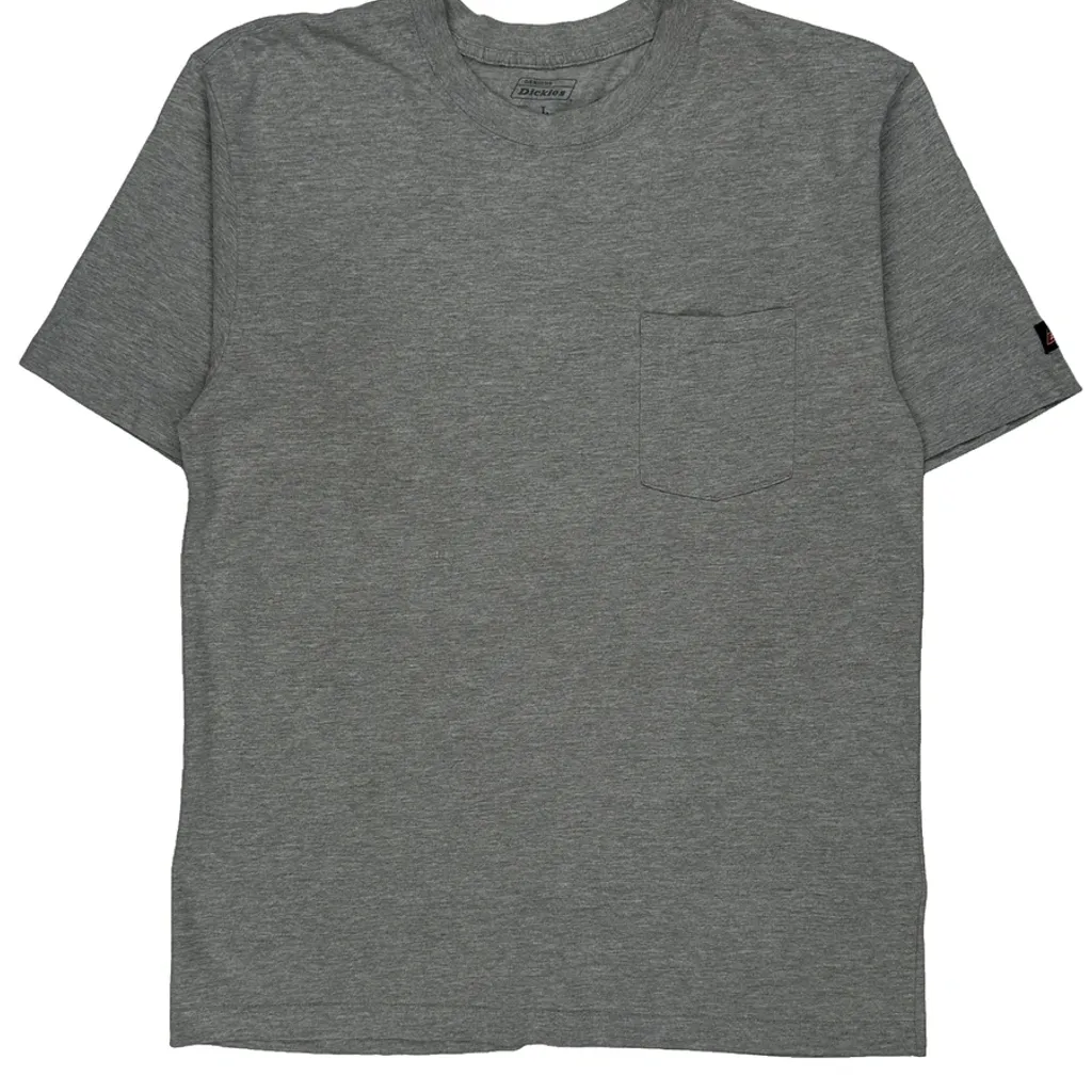 Dickies T-Shirt - Large Grey Cotton Blend - Image 5