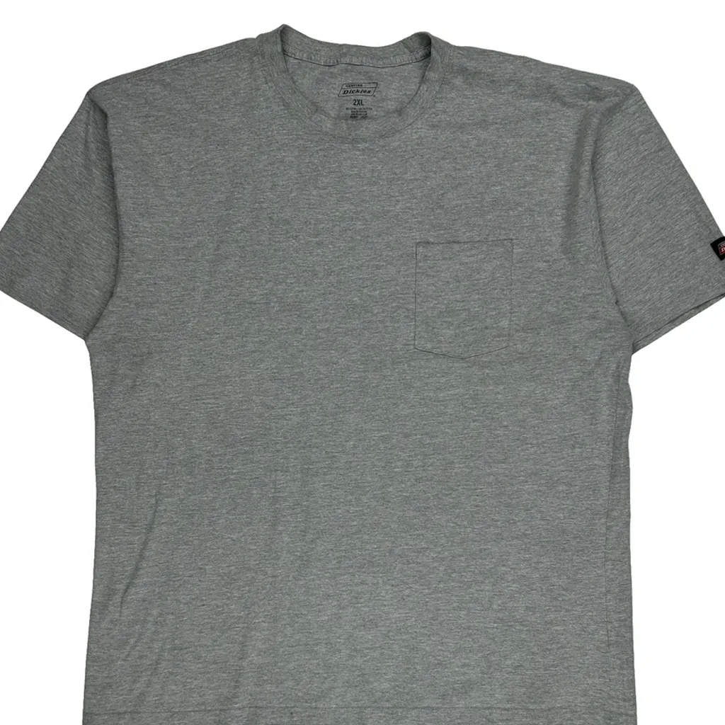 Dickies T-Shirt - 2XL Grey Cotton Blend - Image 4