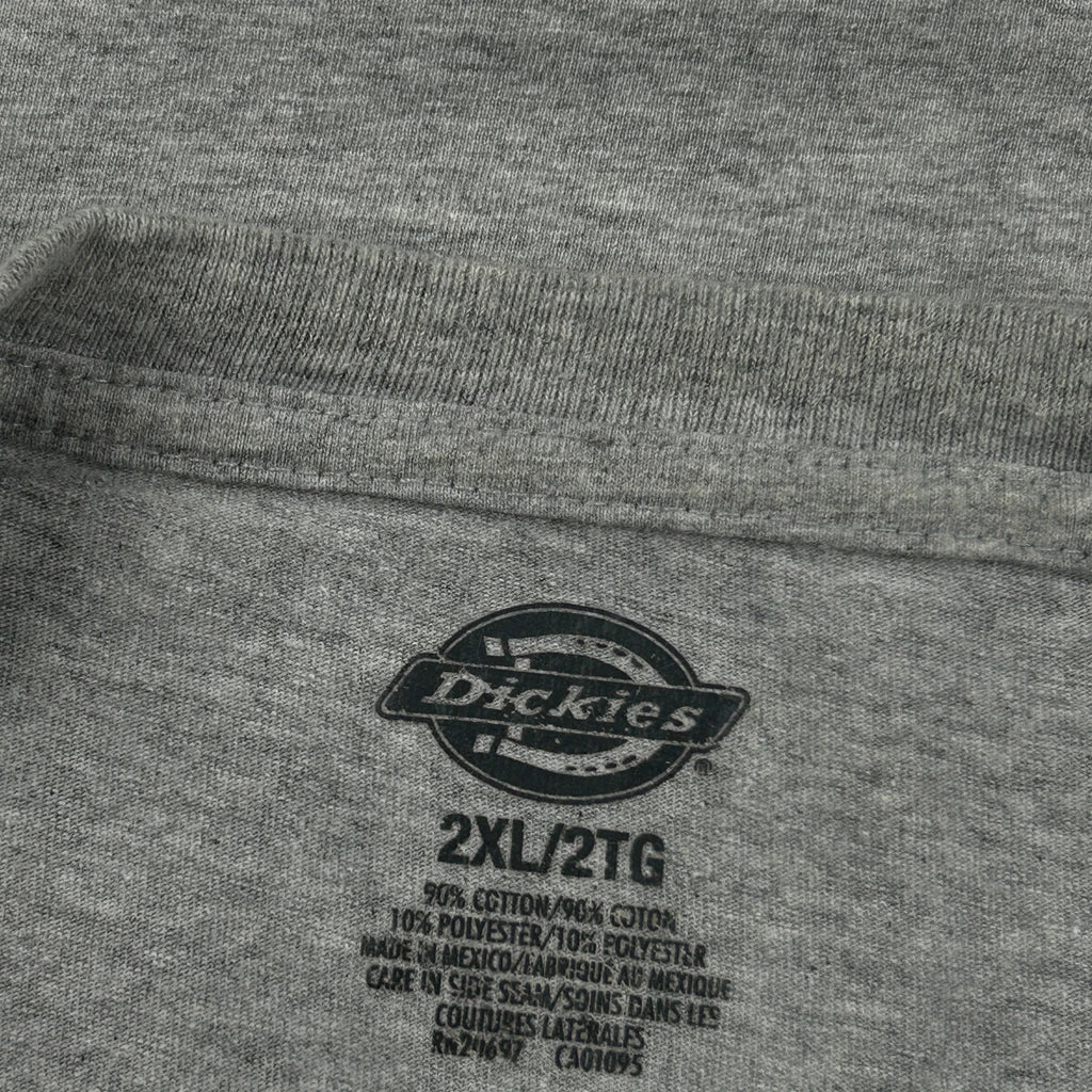 Dickies T-Shirt - 2XL Grey Cotton Blend - Image 3