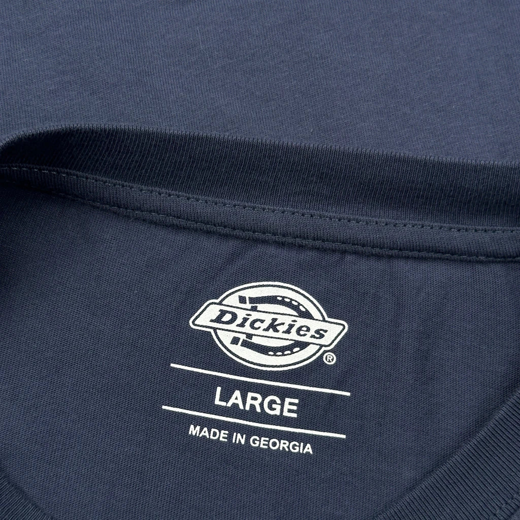 Dickies T-Shirt - Large Navy Cotton - Image 3