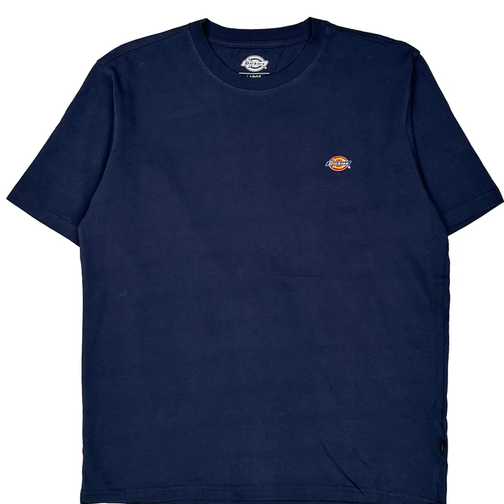 Dickies T-Shirt - Large Navy Cotton - Image 5