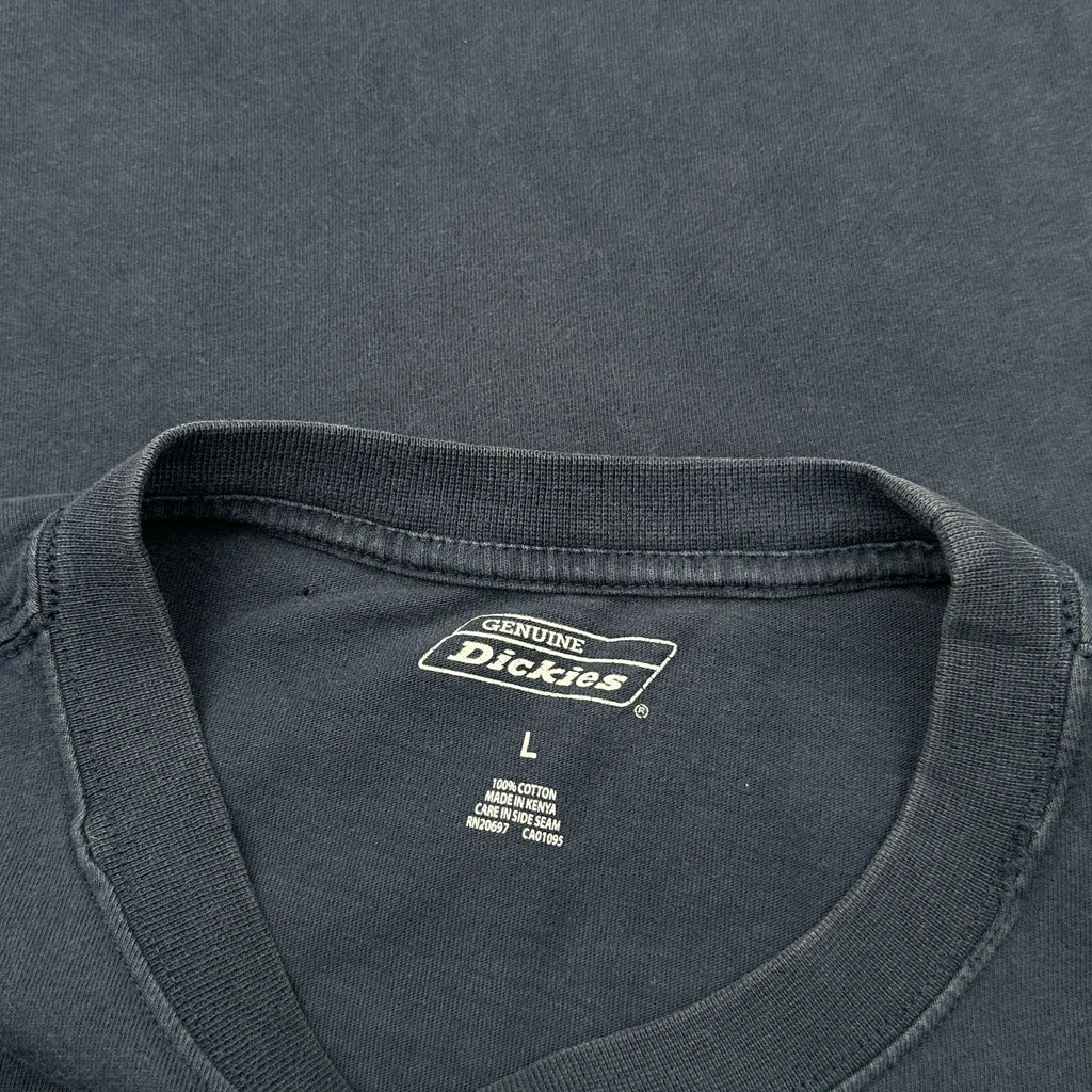 Dickies T-Shirt - Large Navy Cotton - Image 3