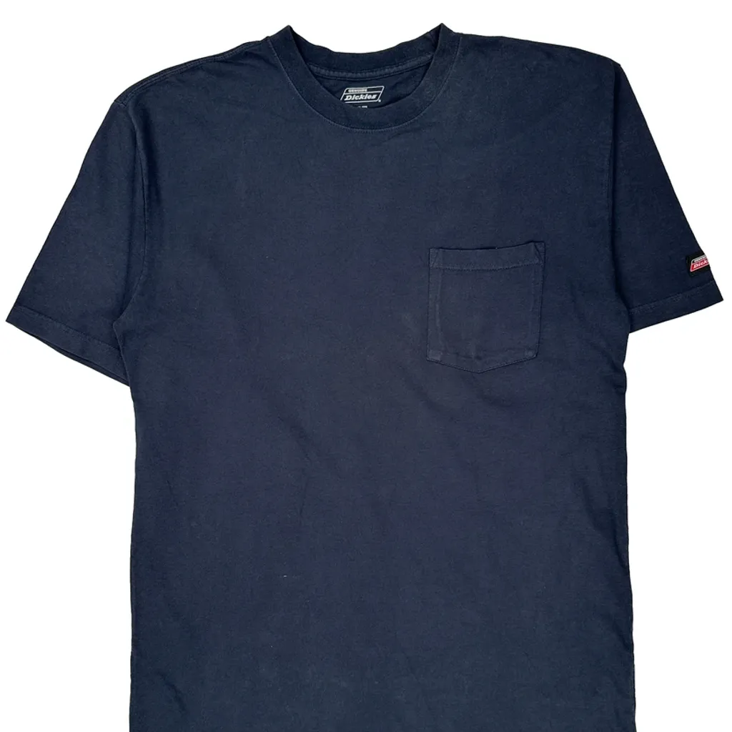 Dickies Tall T-Shirt - Large Navy Cotton - Image 5