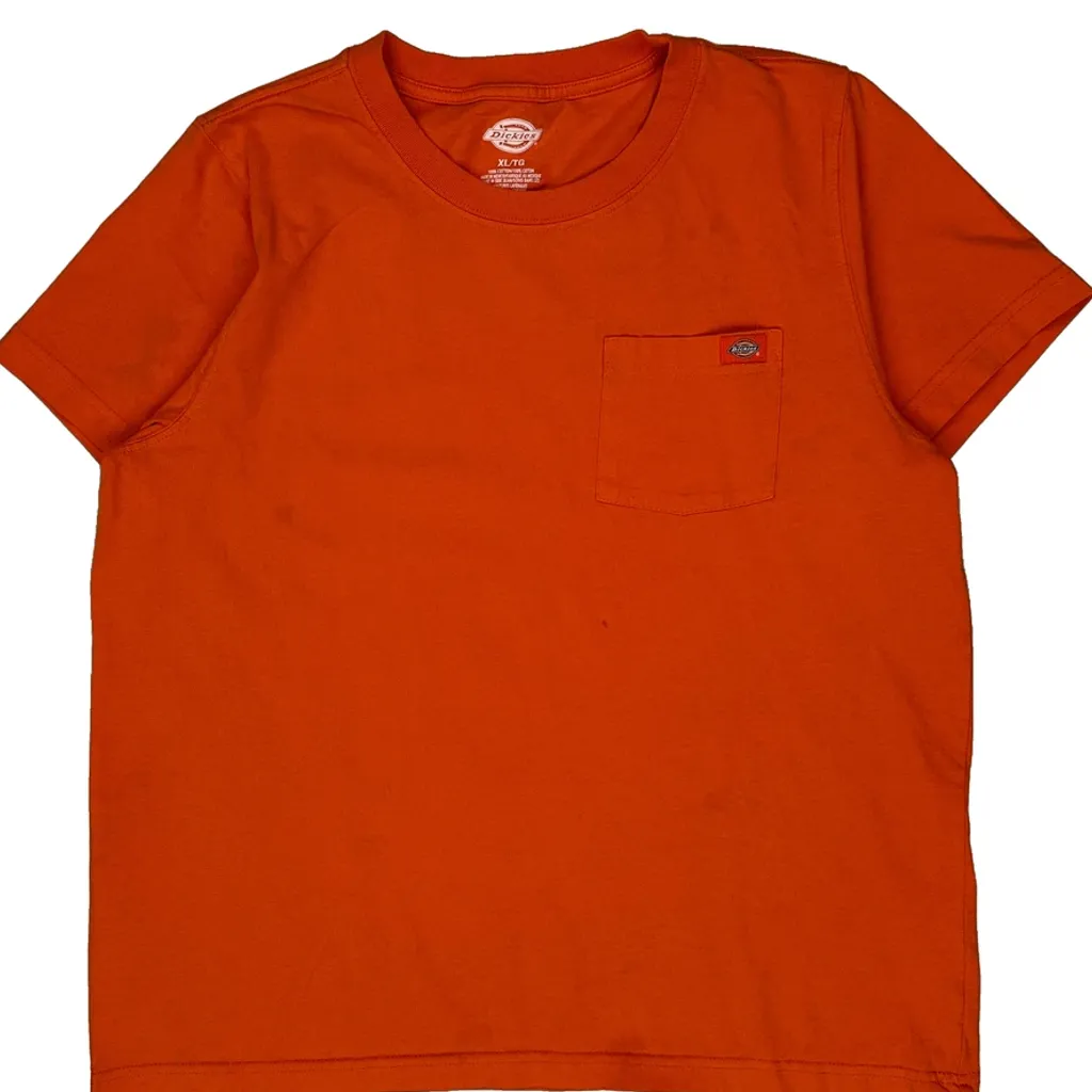 Dickies T-Shirt - XL Orange Cotton - Image 4
