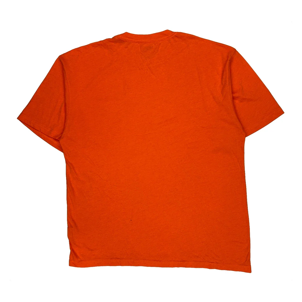 Dickies T-Shirt - XL Orange Polyester Blend - Image 2