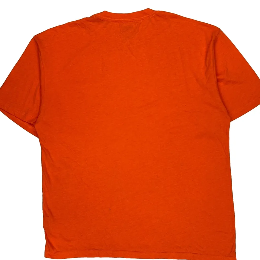 Dickies T-Shirt - XL Orange Polyester Blend - Image 7