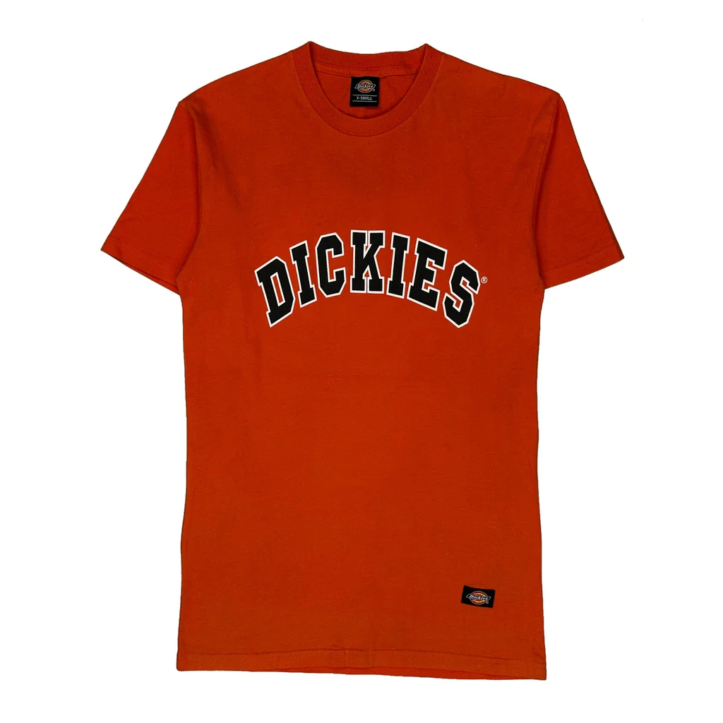 Dickies Spellout T-Shirt - XS Orange Cotton