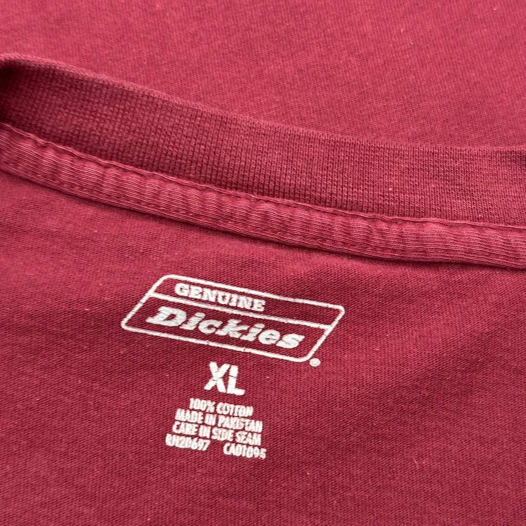 Dickies T-Shirt - XL Red Cotton - Image 3