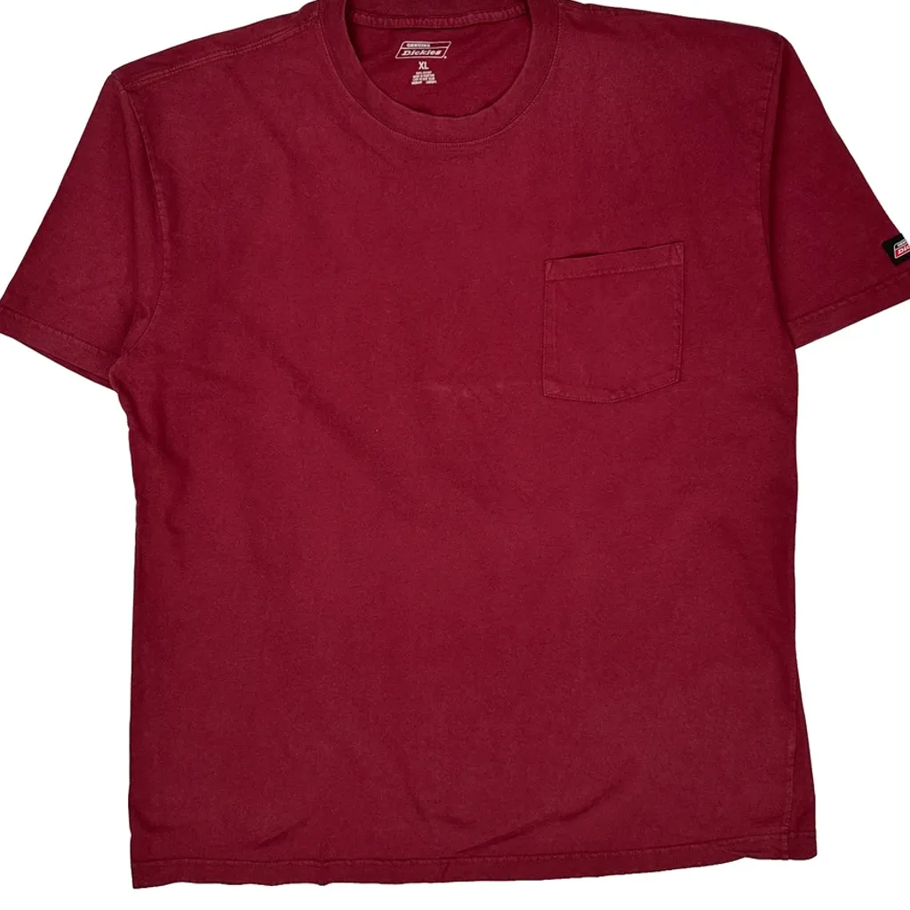 Dickies T-Shirt - XL Red Cotton - Image 4