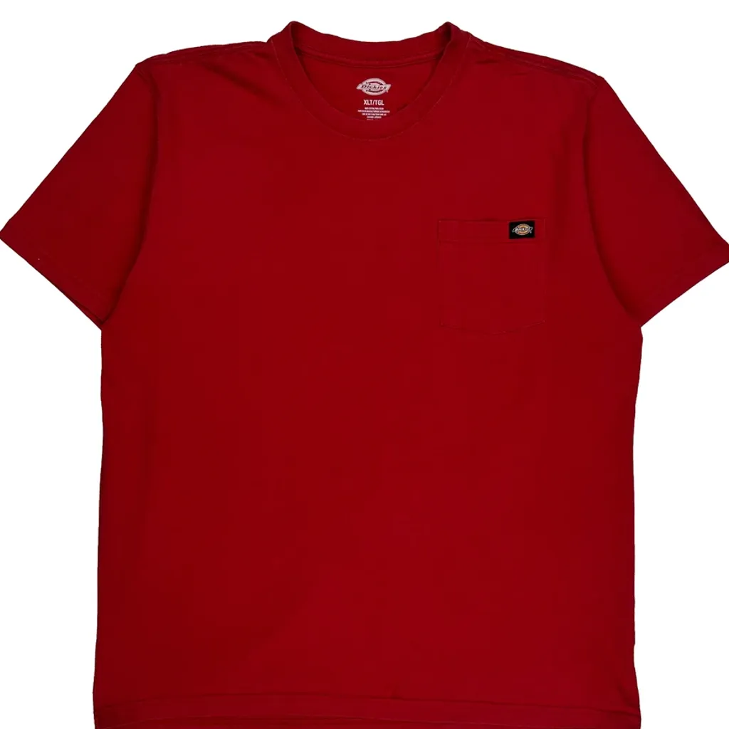 Dickies Tall T-Shirt - XL Red Cotton - Image 5