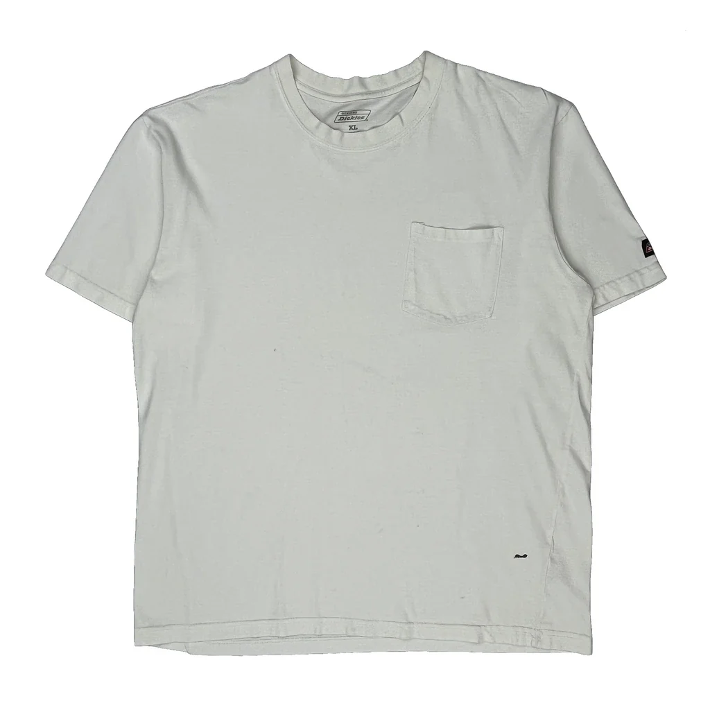 Dickies T-Shirt - XL White Cotton