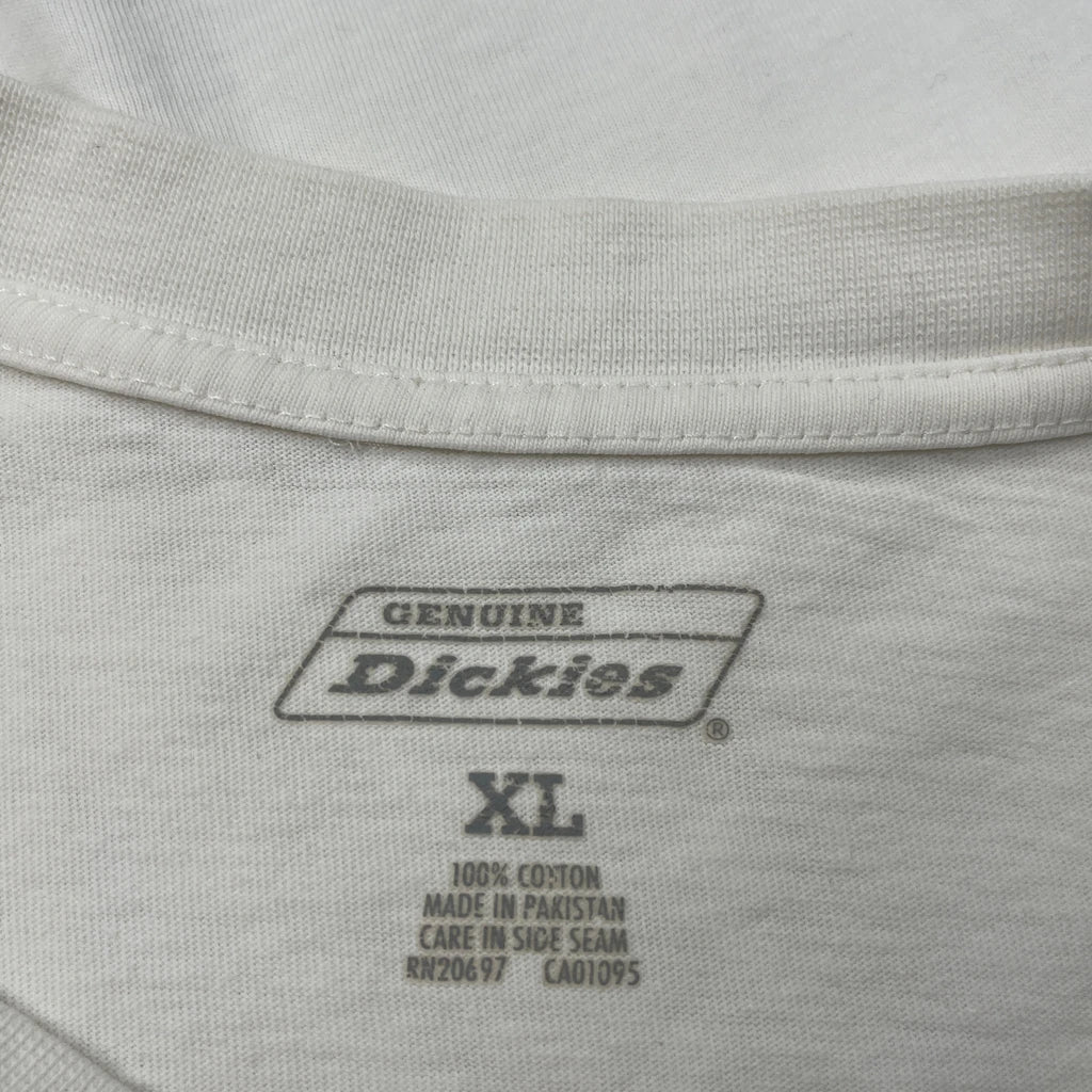 Dickies T-Shirt - XL White Cotton - Image 3