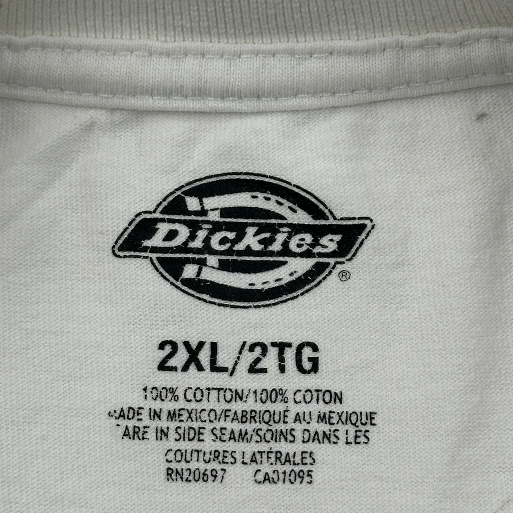 Dickies T-Shirt - 2XL White Cotton - Image 3