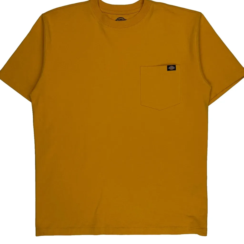 Dickies T-Shirt - Large Yellow Cotton - Image 4