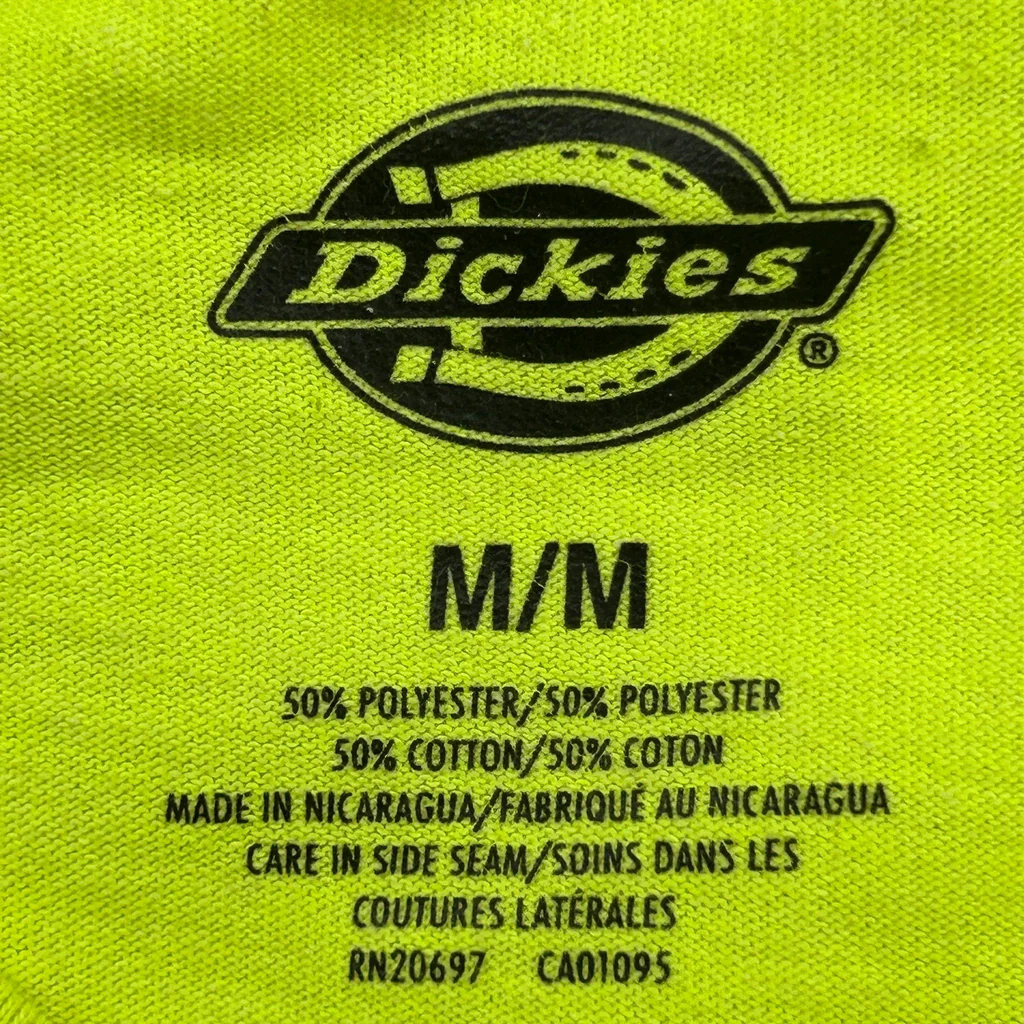 Dickies T-Shirt - Medium Yellow Cotton - Image 3