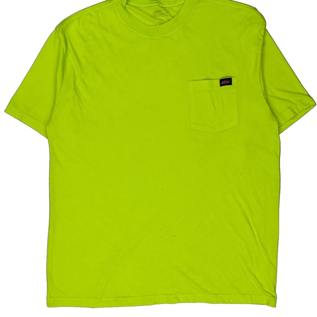 Dickies T-Shirt - XL Yellow Cotton - Image 4