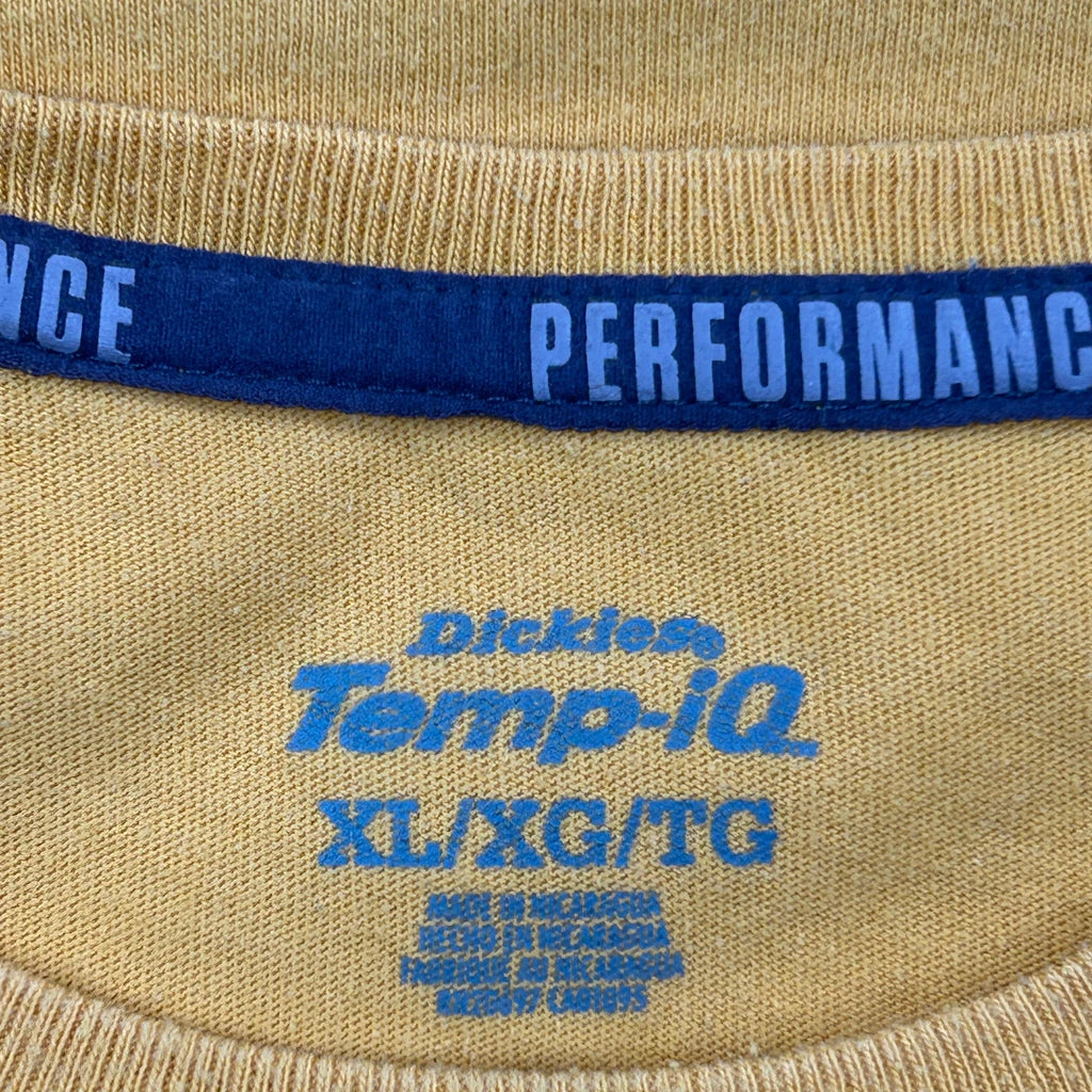 Dickies T-Shirt - XL Yellow Cotton - Image 3