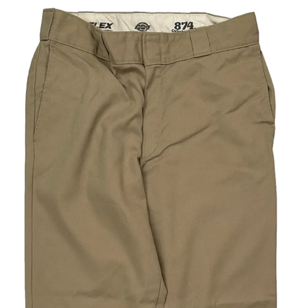 Dickies Trousers - 32W 30L Beige Polyester Blend - Image 10