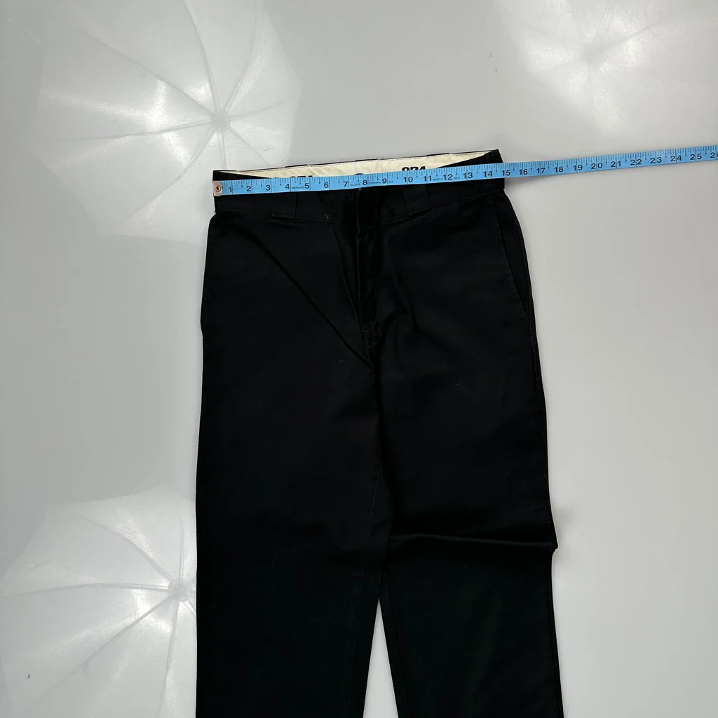 Dickies Trousers - 30W 31L Black Cotton Blend - Image 3
