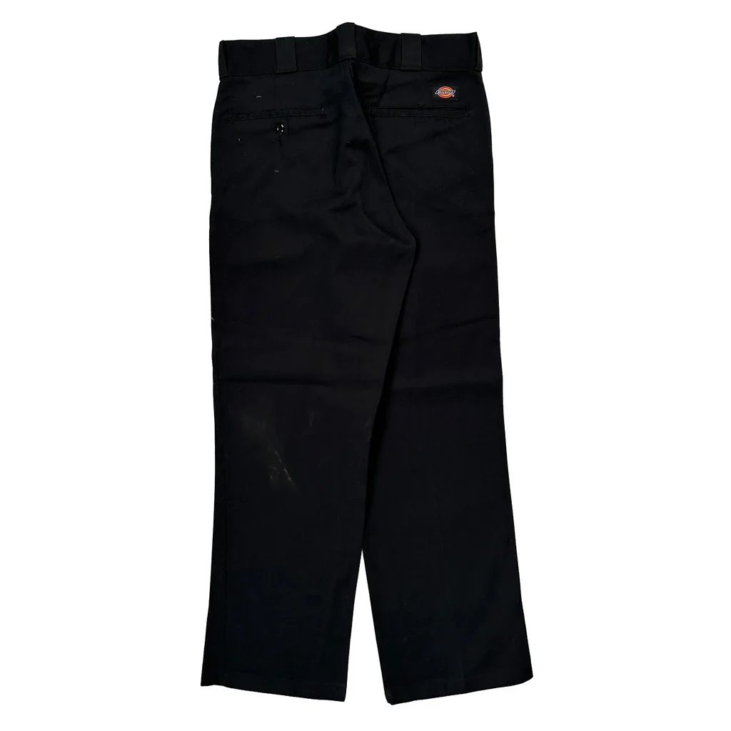 Dickies Trousers - 30W 29L Black Cotton