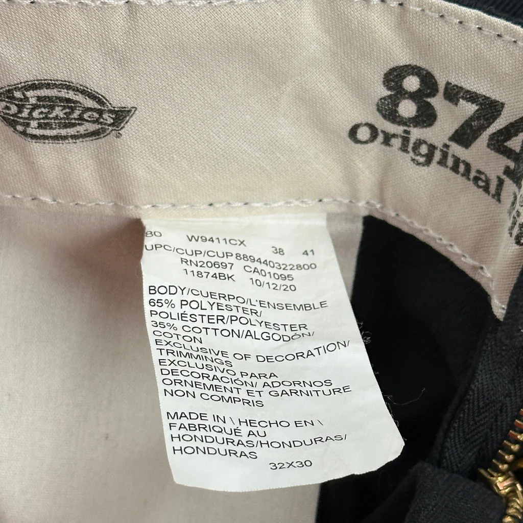 Dickies Trousers - 30W 29L Black Cotton - Image 6