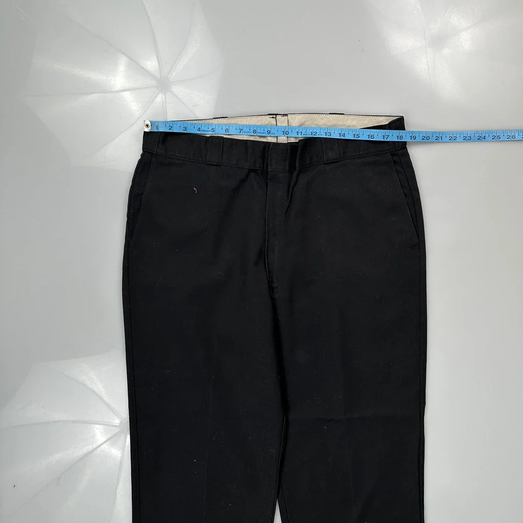 Dickies Trousers - 36W 29L Black Cotton Blend - Image 3