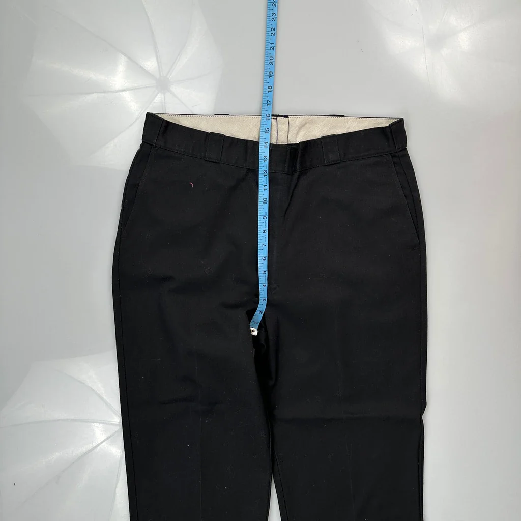 Dickies Trousers - 36W 29L Black Cotton Blend - Image 4