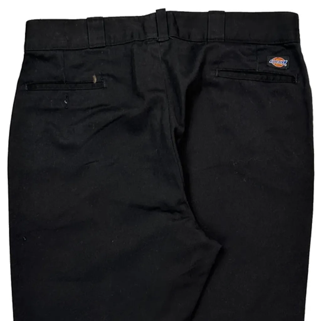 Dickies Trousers - 36W 29L Black Cotton Blend - Image 7