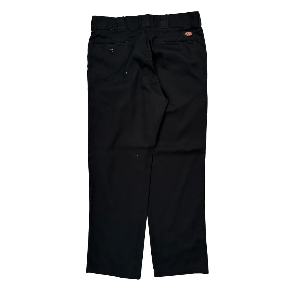Dickies Trousers - 36W 32L Black Cotton