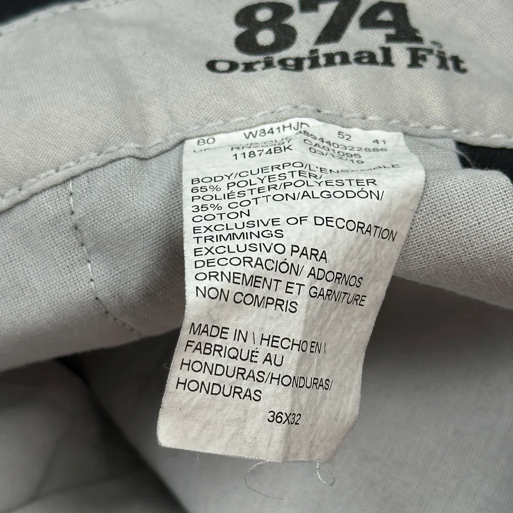 Dickies Trousers - 36W 32L Black Cotton - Image 6