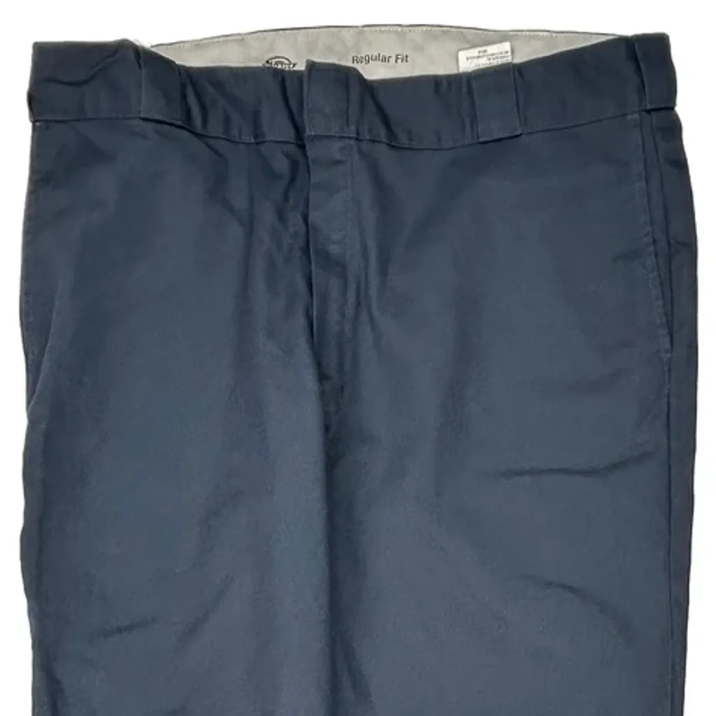 Dickies Trousers - 38W 31L Blue Polyester Blend - Image 10
