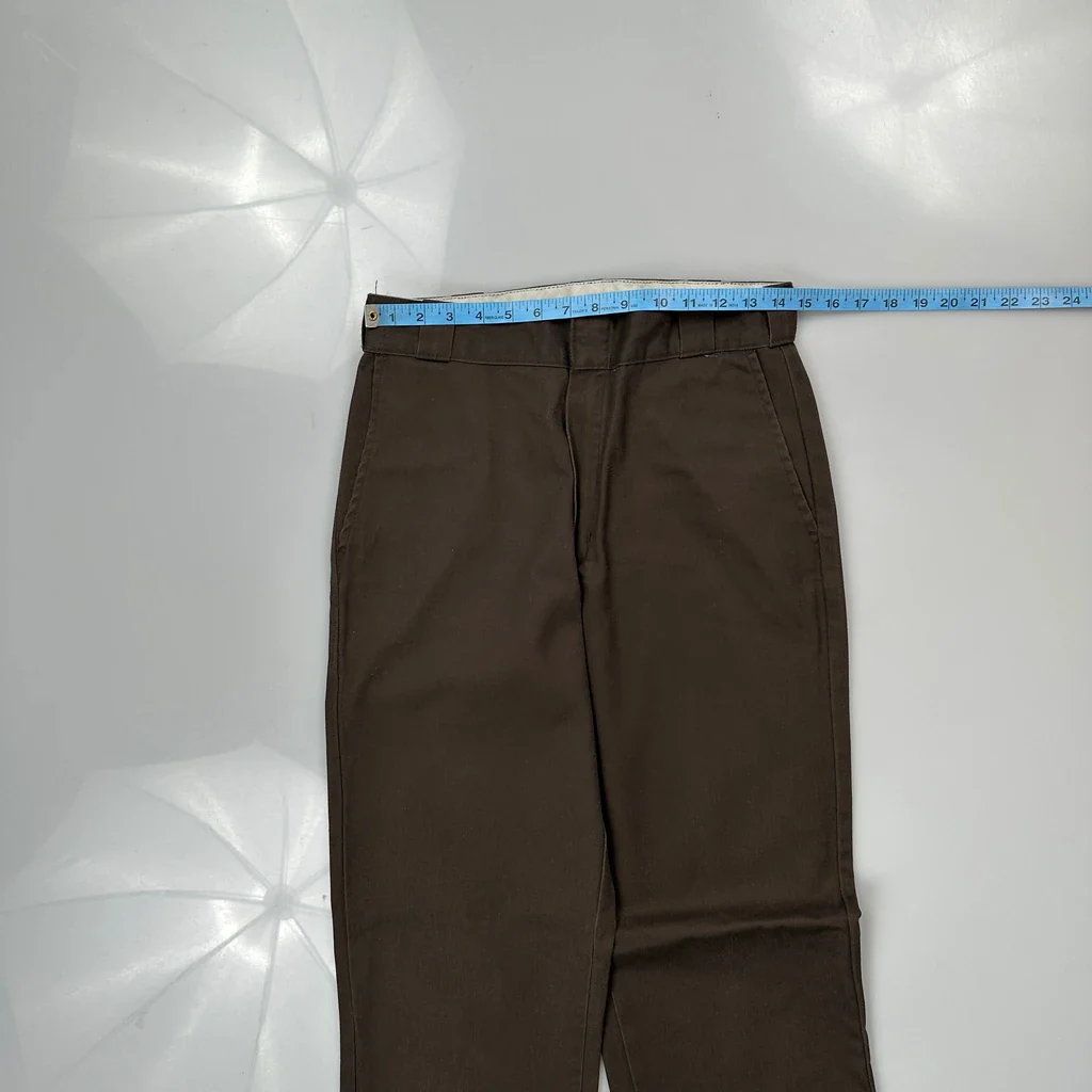 Dickies Trousers - 29W 33L Brown Cotton Blend - Image 3