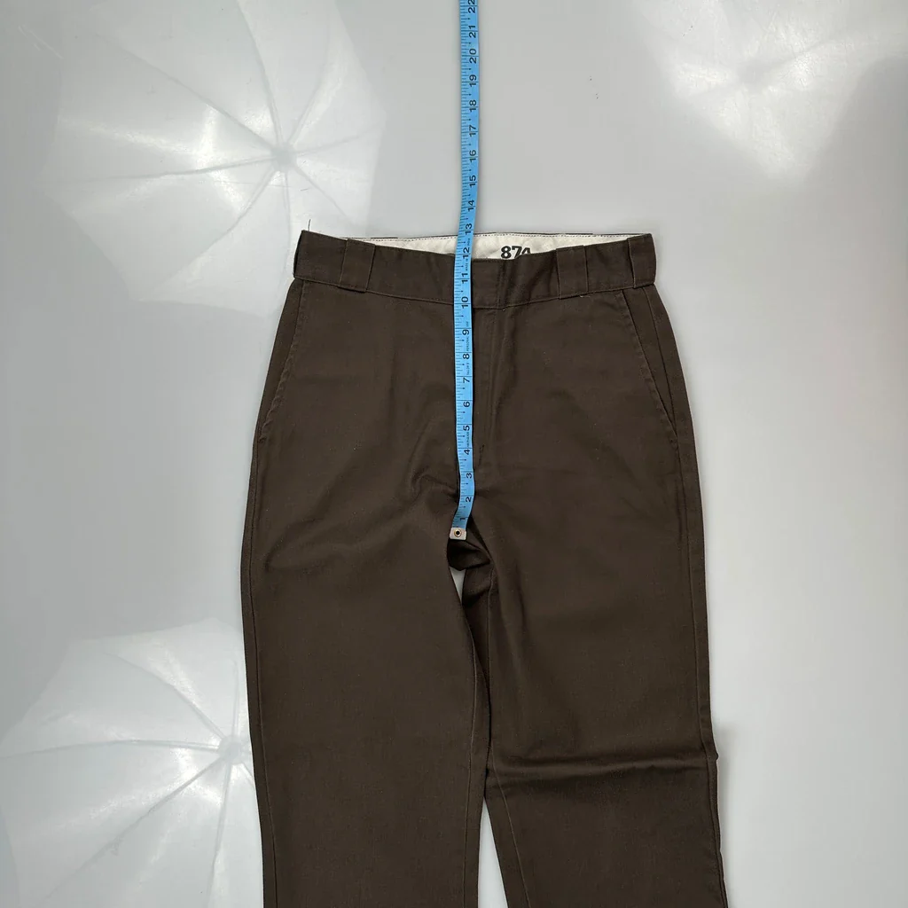 Dickies Trousers - 29W 33L Brown Cotton Blend - Image 4
