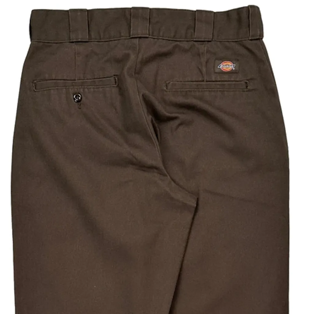 Dickies Trousers - 29W 33L Brown Cotton Blend - Image 6