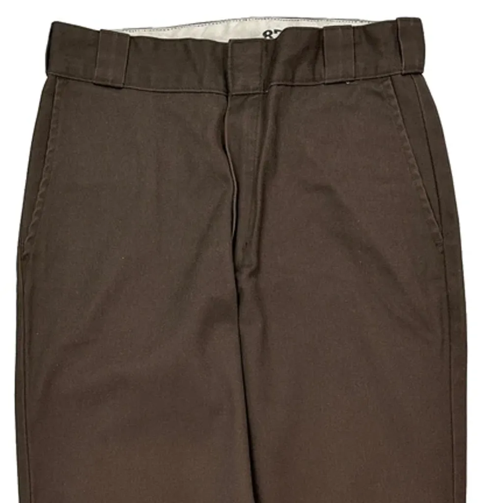 Dickies Trousers - 29W 33L Brown Cotton Blend - Image 9