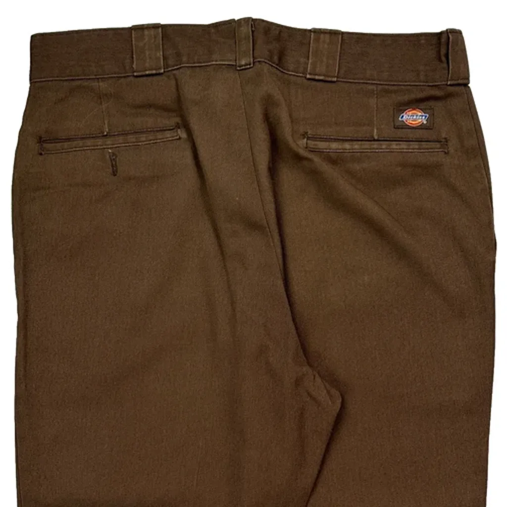 Dickies Trousers - 34W 25L Brown Cotton Blend - Image 7