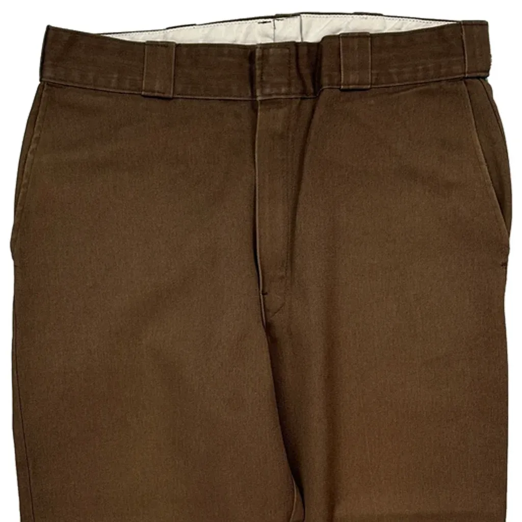 Dickies Trousers - 34W 25L Brown Cotton Blend - Image 8