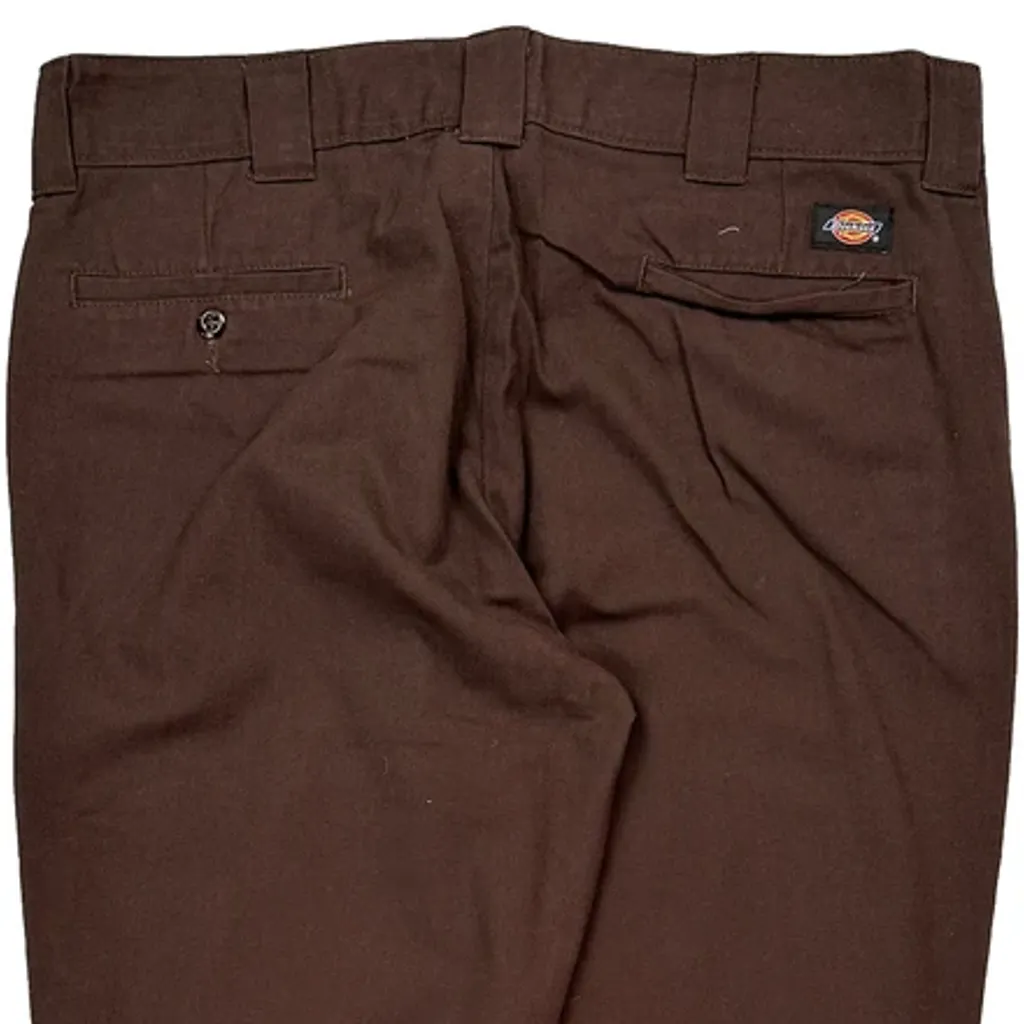 Dickies Trousers - 36W 32L Brown Polyester Blend - Image 8