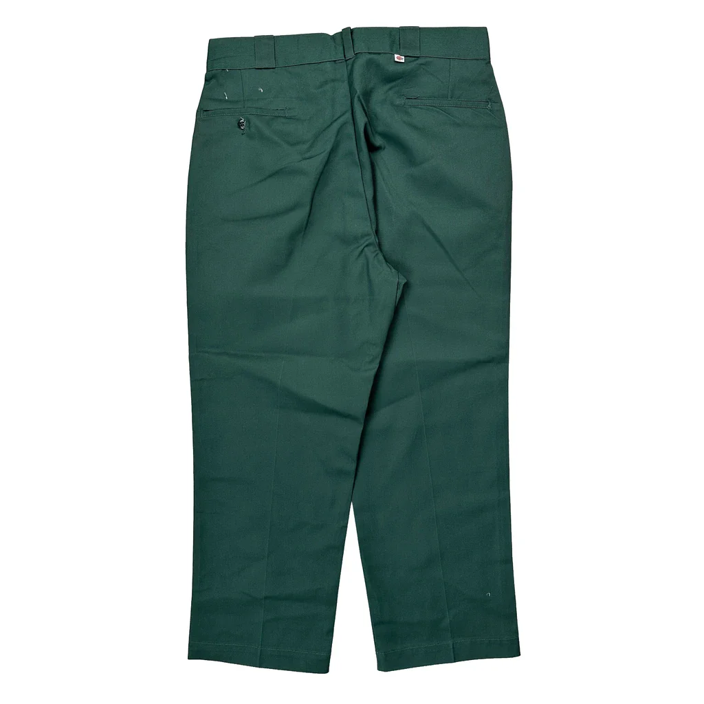 Dickies Trousers - 34W 28L Green Cotton