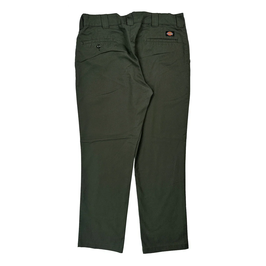 Dickies Trousers - 36W 32L Green Cotton