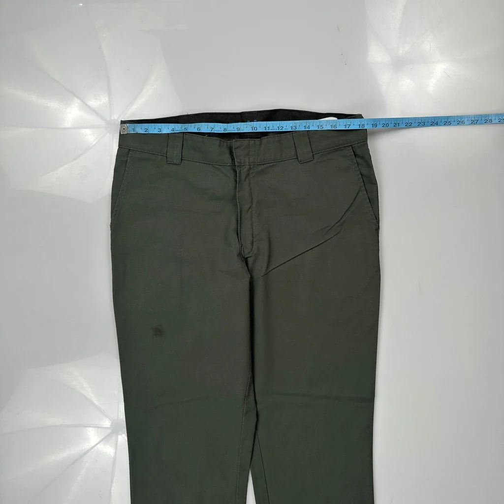 Dickies Trousers - 36W 32L Green Cotton - Image 3