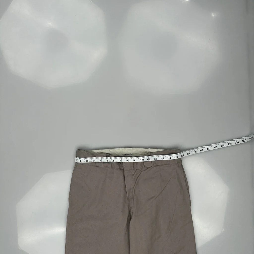 Dickies Double Knee Trousers - 31W 30L Grey Cotton - Image 3