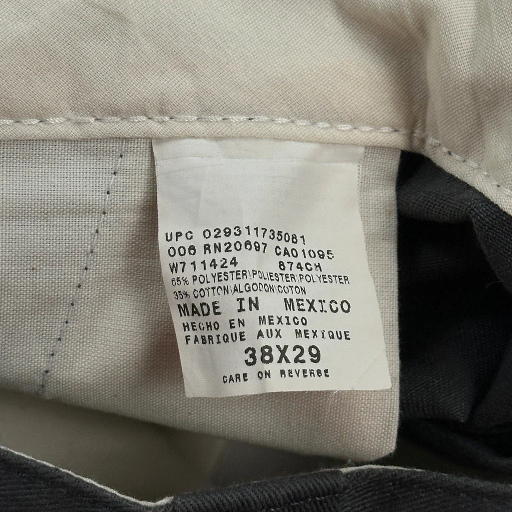 Dickies Trousers - 38W 25L Grey Polyester Blend - Image 6