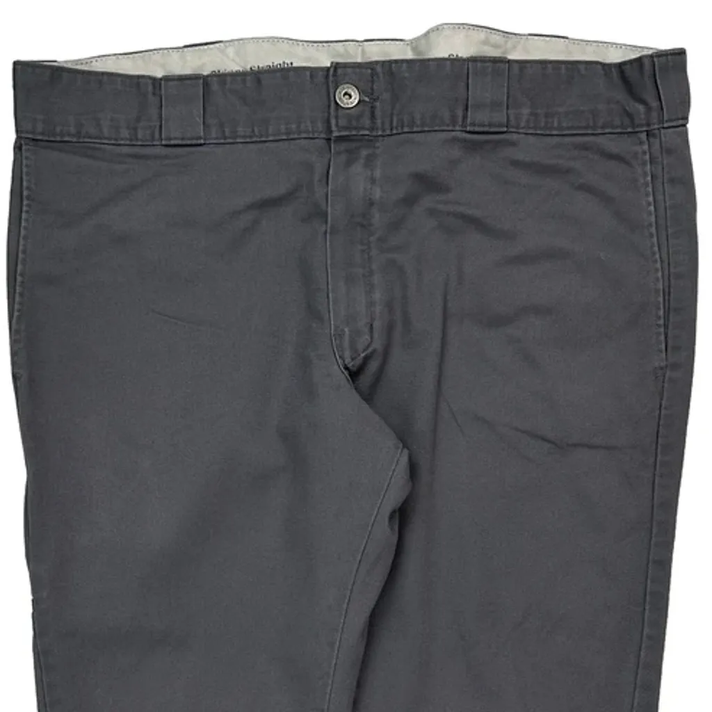 Dickies Skinny Trousers - 38W 30L Grey Cotton - Image 9