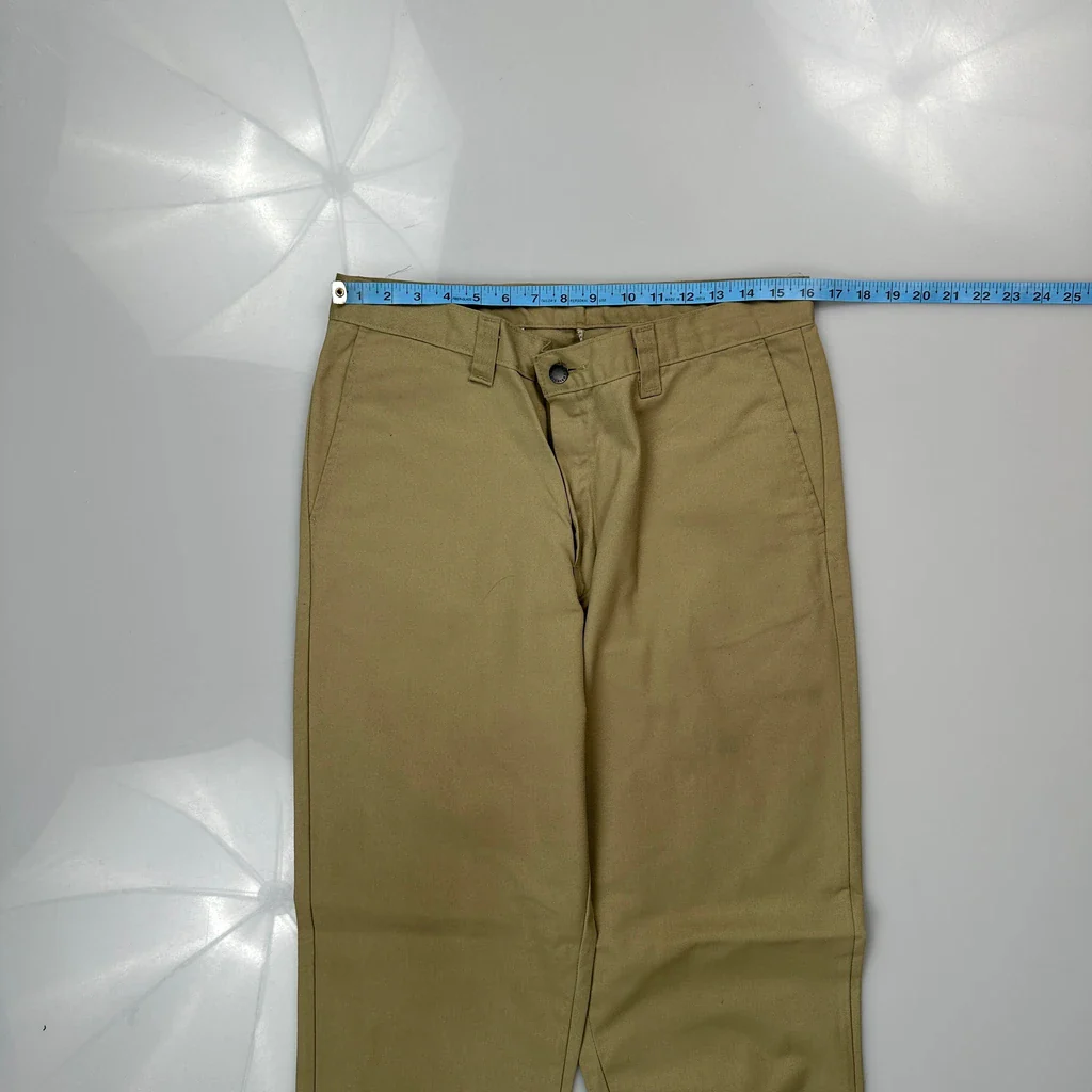 Dickies Trousers - 32W 33L Khaki Cotton - Image 3