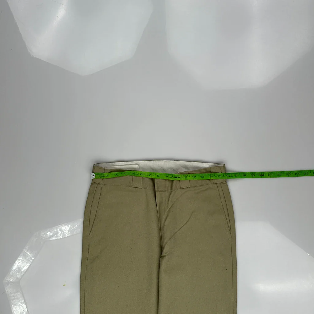 Dickies Trousers - 32W 32L Khaki Polyester Blend - Image 3
