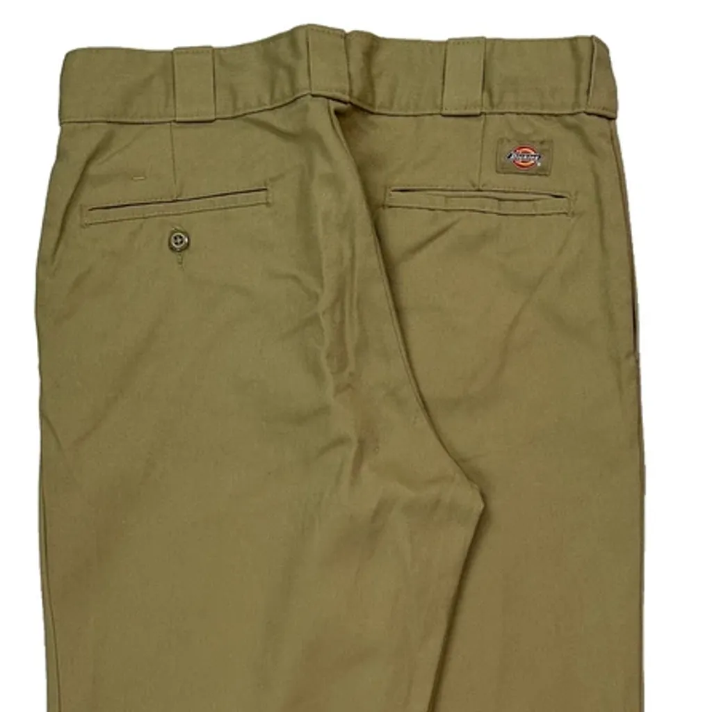 Dickies Trousers - 34W 32L Khaki Polyester Blend - Image 8
